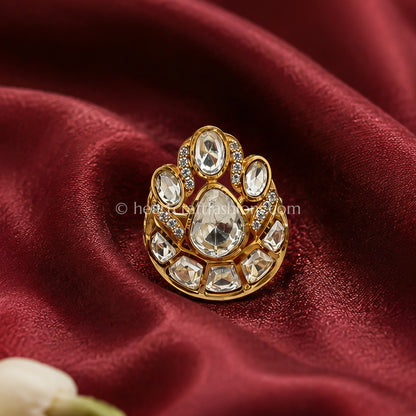 Chandrika Moissanite Polki Statement Ring