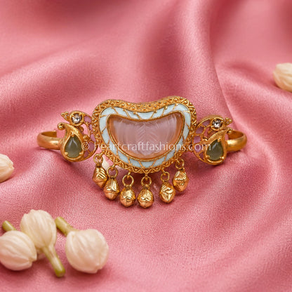 Chandrika Rose Quartz Amrapali Ring
