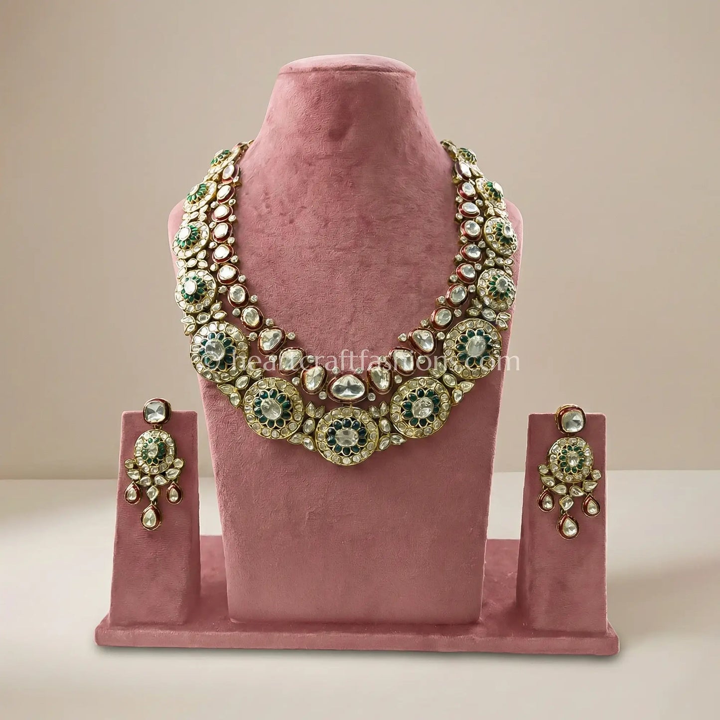 Classic Polki Kundan Necklace Set
