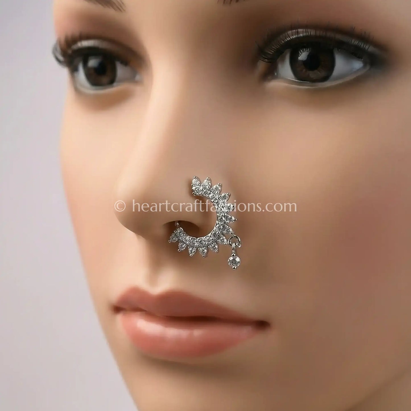 Crystal Halo Silver Nath