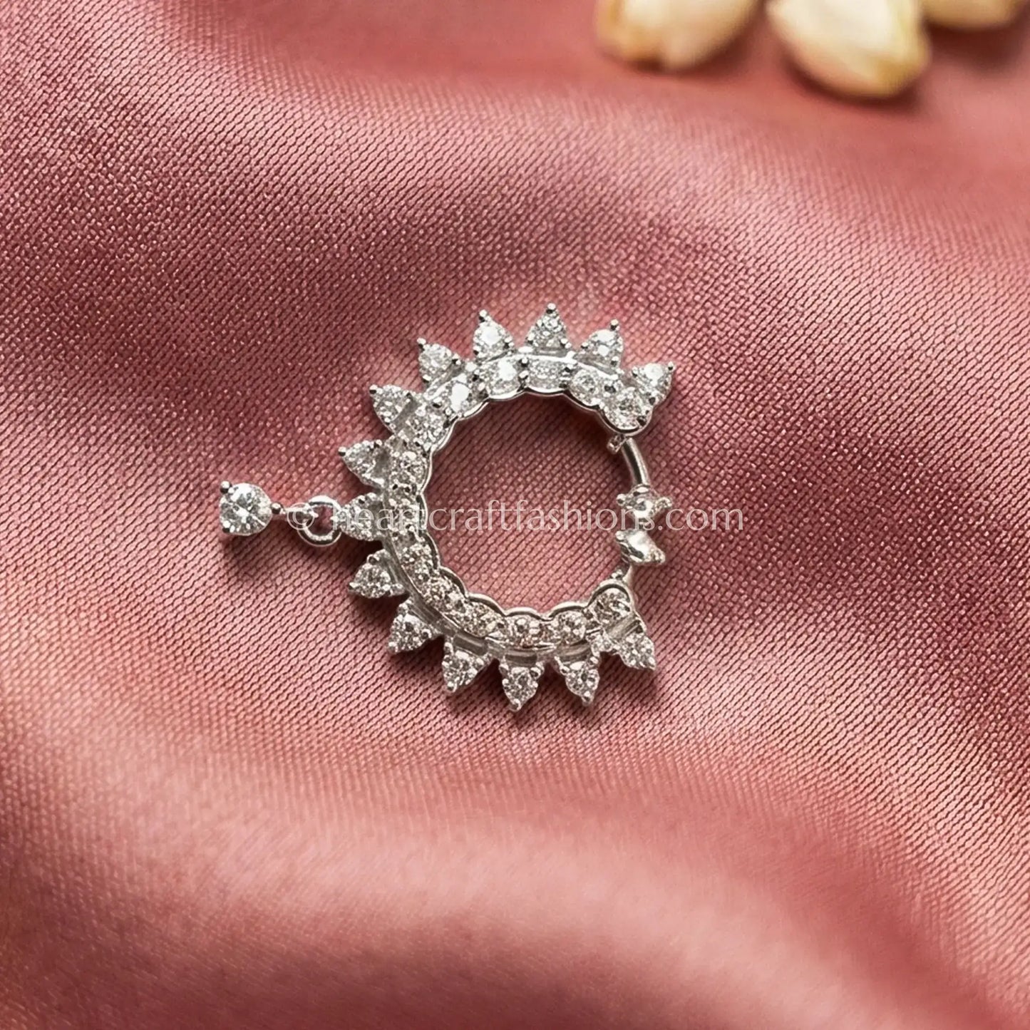 Crystal Halo Silver Nath