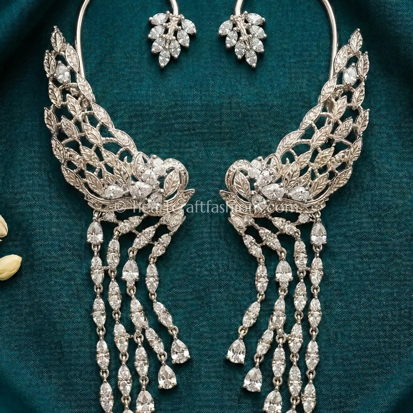 Crystal White Cascading Zircon Ear Cuff