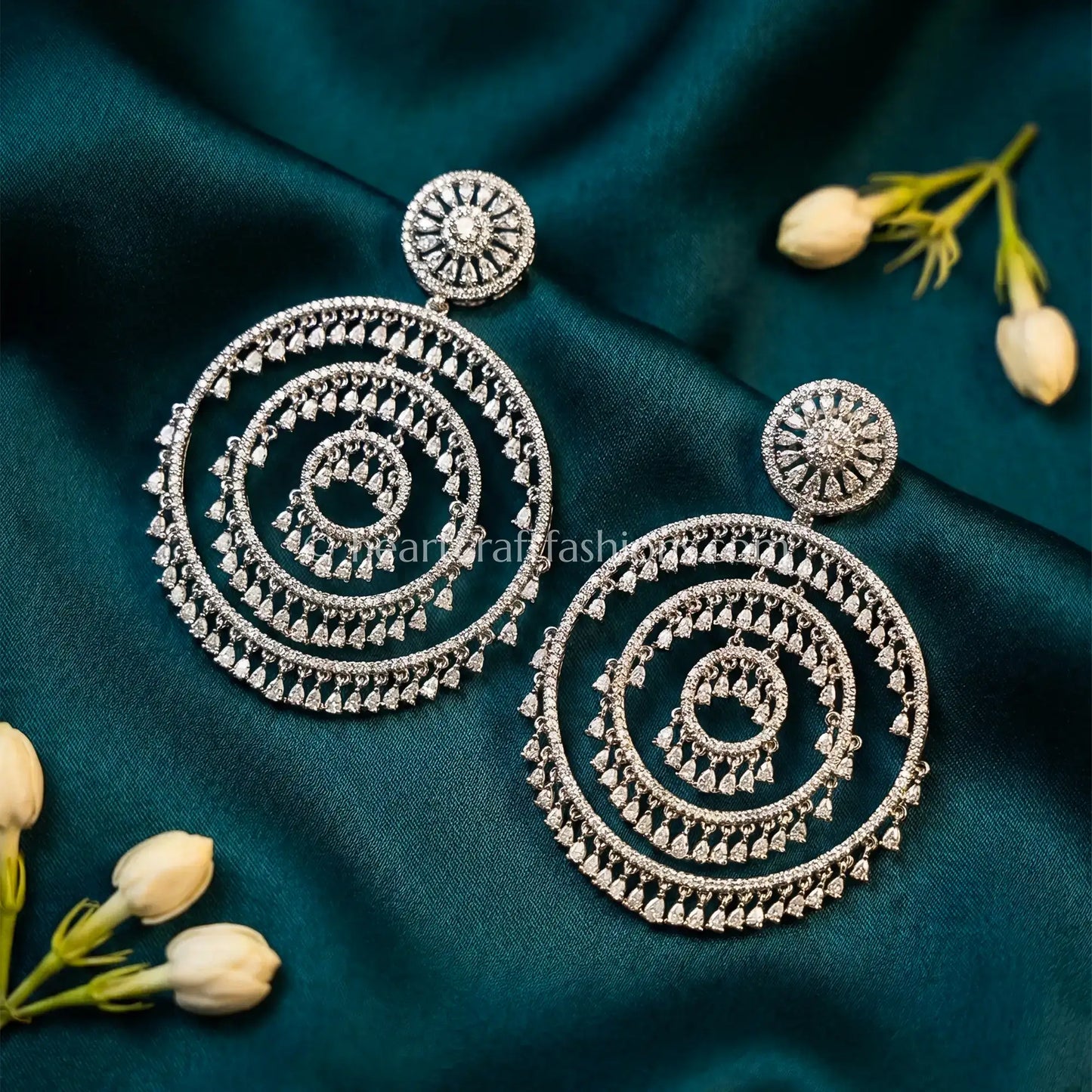 Crystal Mandala Statement Earrings