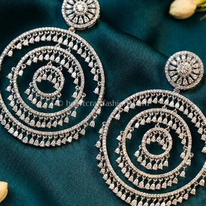 Crystal Mandala Statement Earrings
