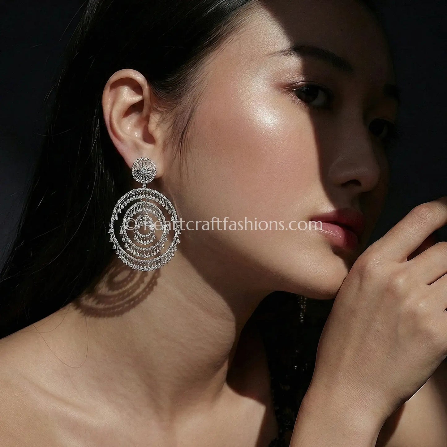 Crystal Mandala Statement Earrings