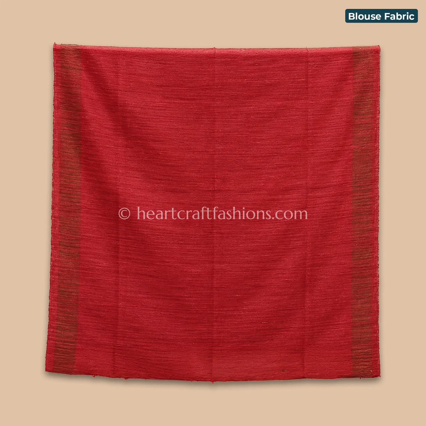 Desi Tusser Black Red Elephant Motif Saree