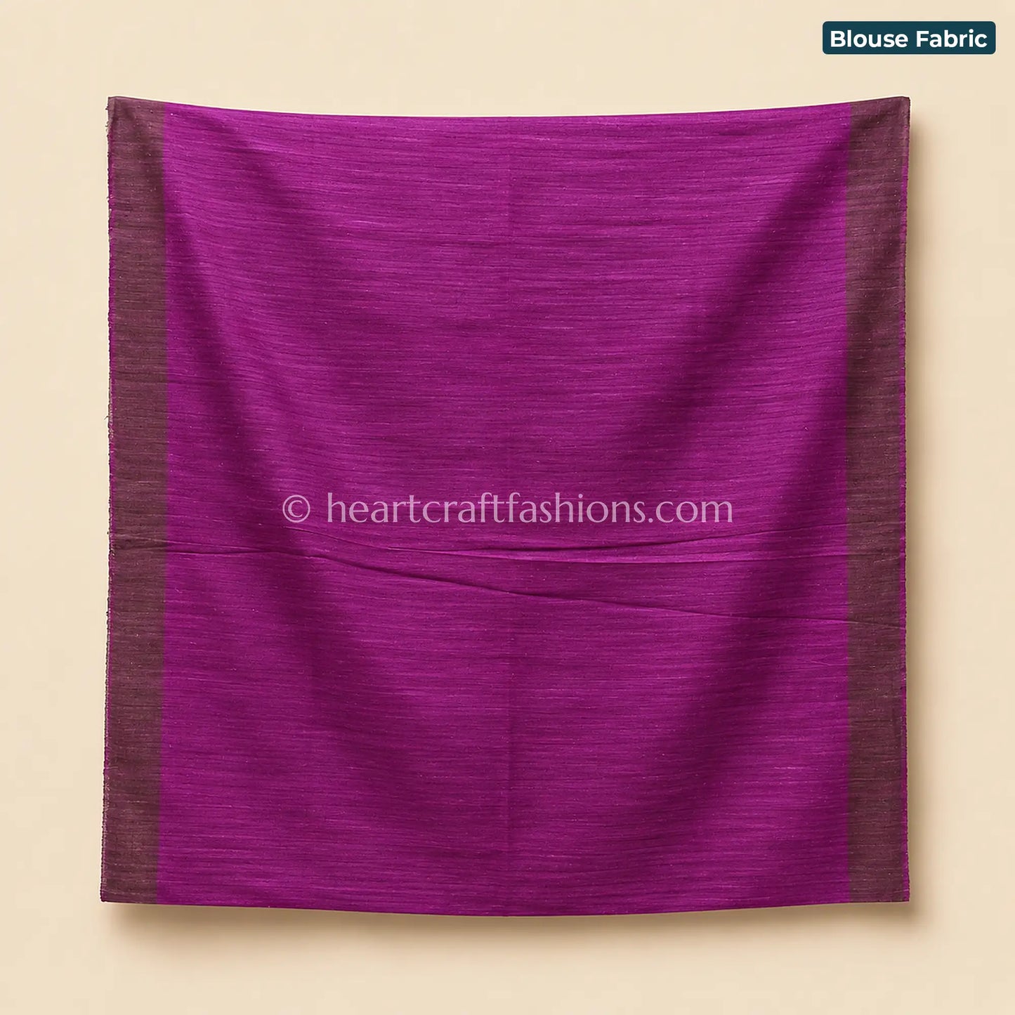 Desi Tusser Magenta & Mustard Madhubani Leaf Motif Saree