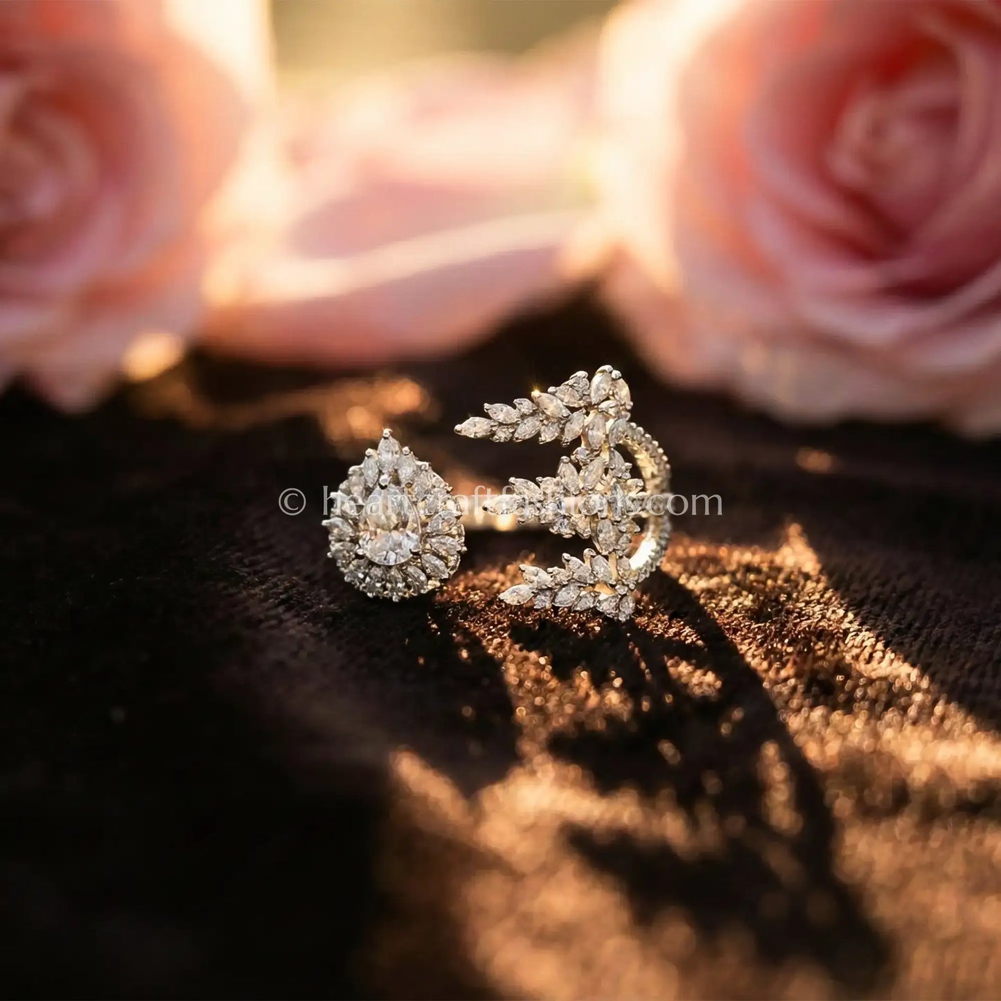 Dewdrop Wrap Statement Ring