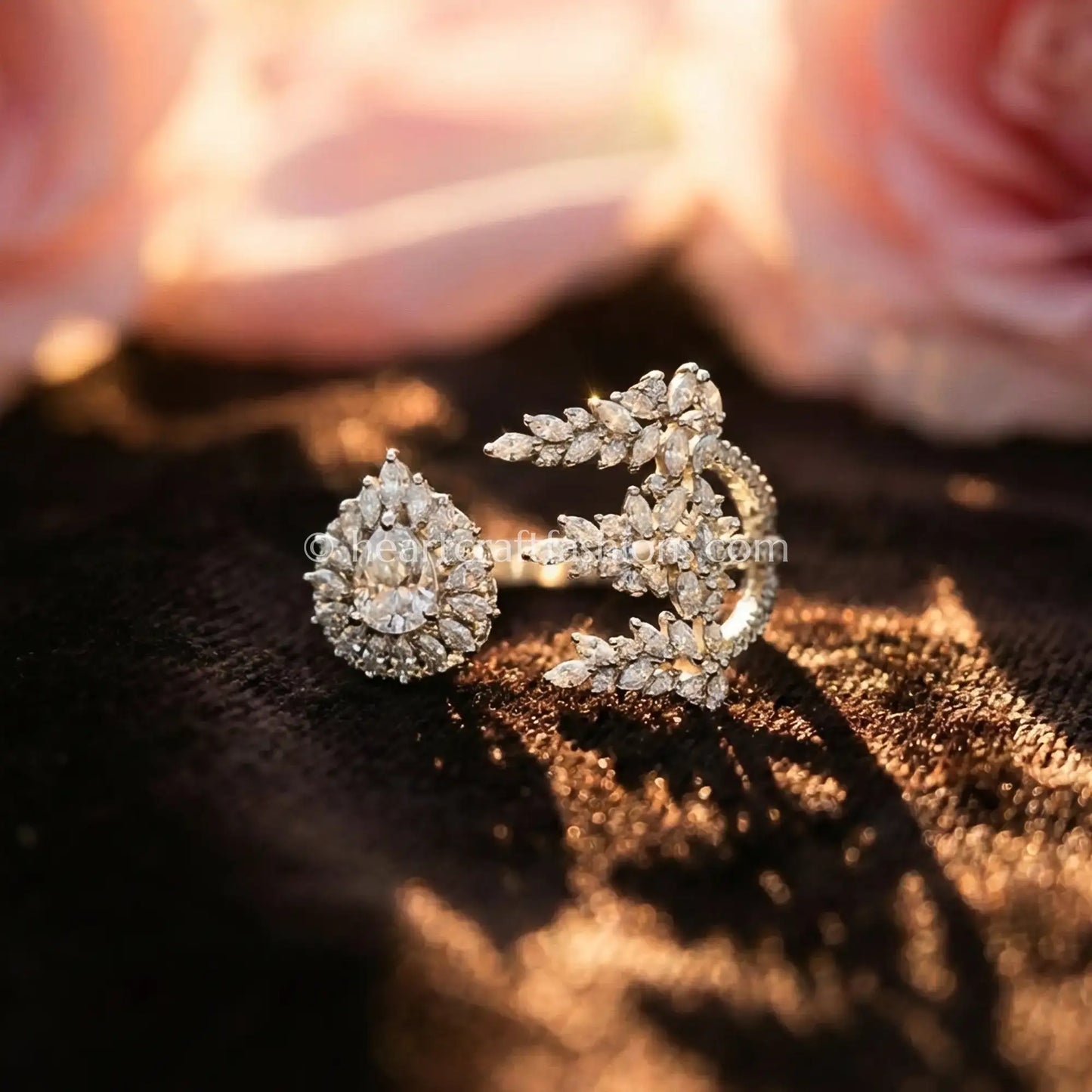 Dewdrop Wrap Statement Ring