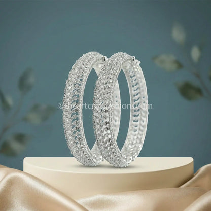 Diamond White Zircon Elegance Openable Kada