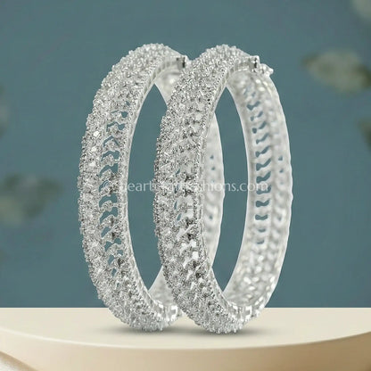 Diamond White Zircon Elegance Openable Kada