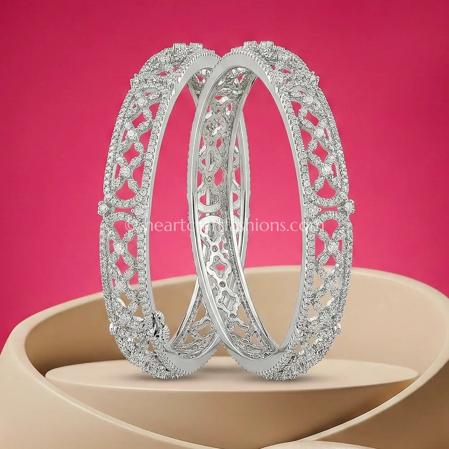 Diamond White Zircon Grace Openable Kada