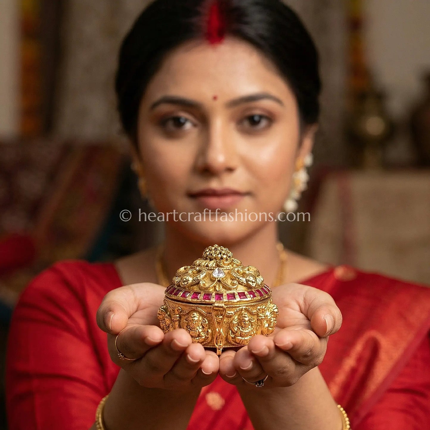 Divya Shubh Aura Kundan Sindoor Box