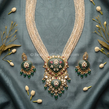Emerald Rajputana Ratnarang Kundan Rani Haar