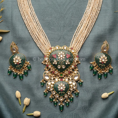 Emerald Rajputana Ratnarang Kundan Rani Haar