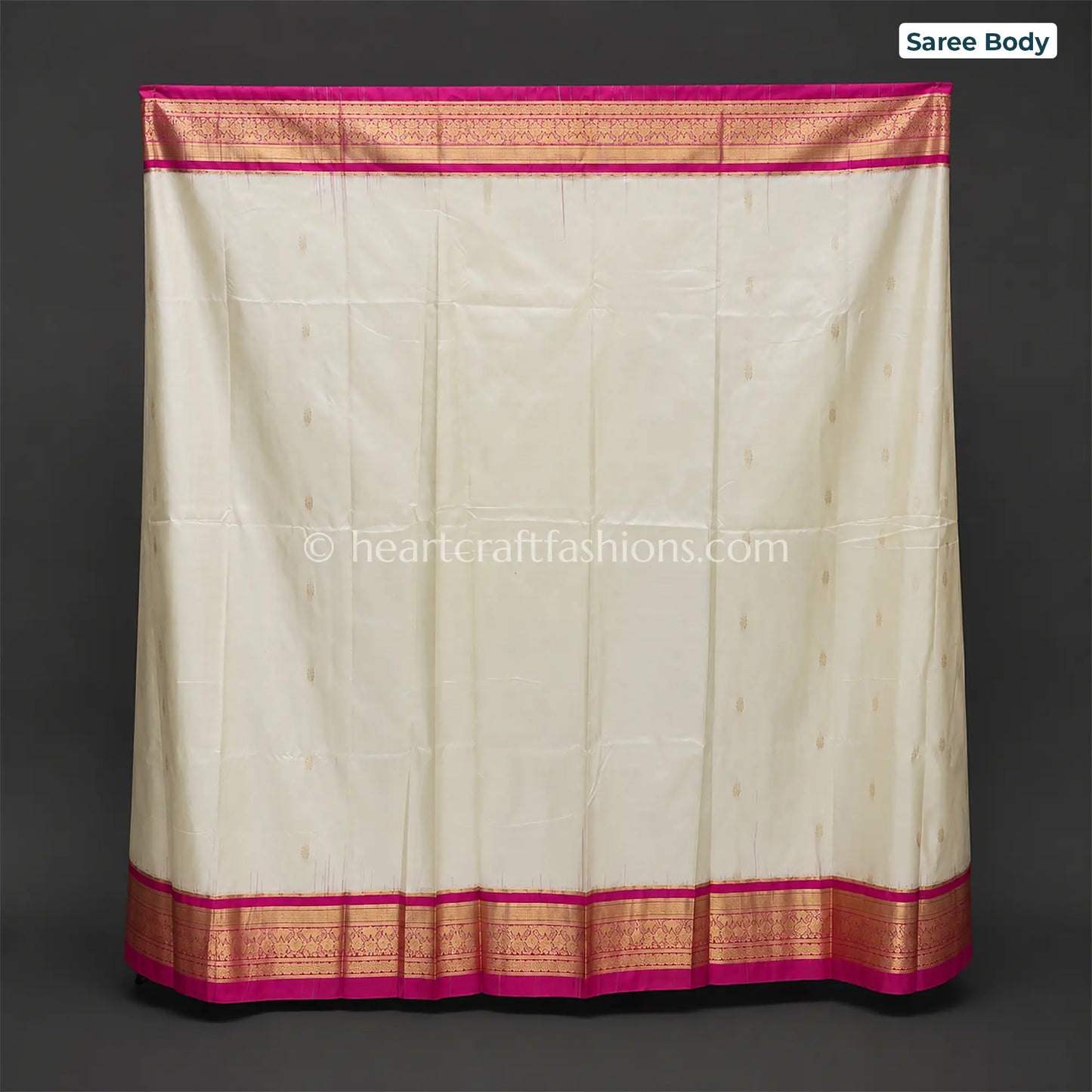 Elegant Rani Pink Bangalore Silk Saree