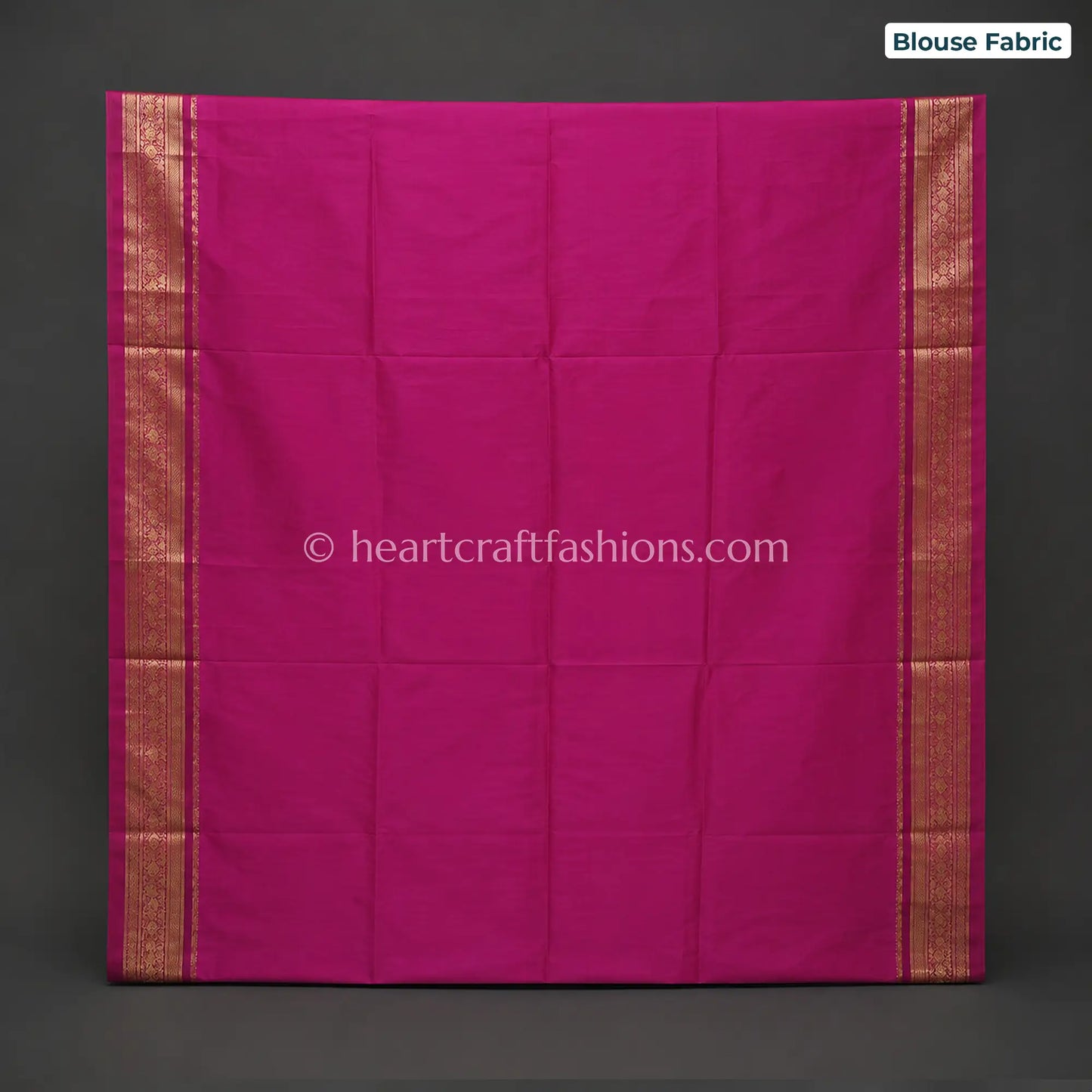 Elegant Rani Pink Bangalore Silk Saree