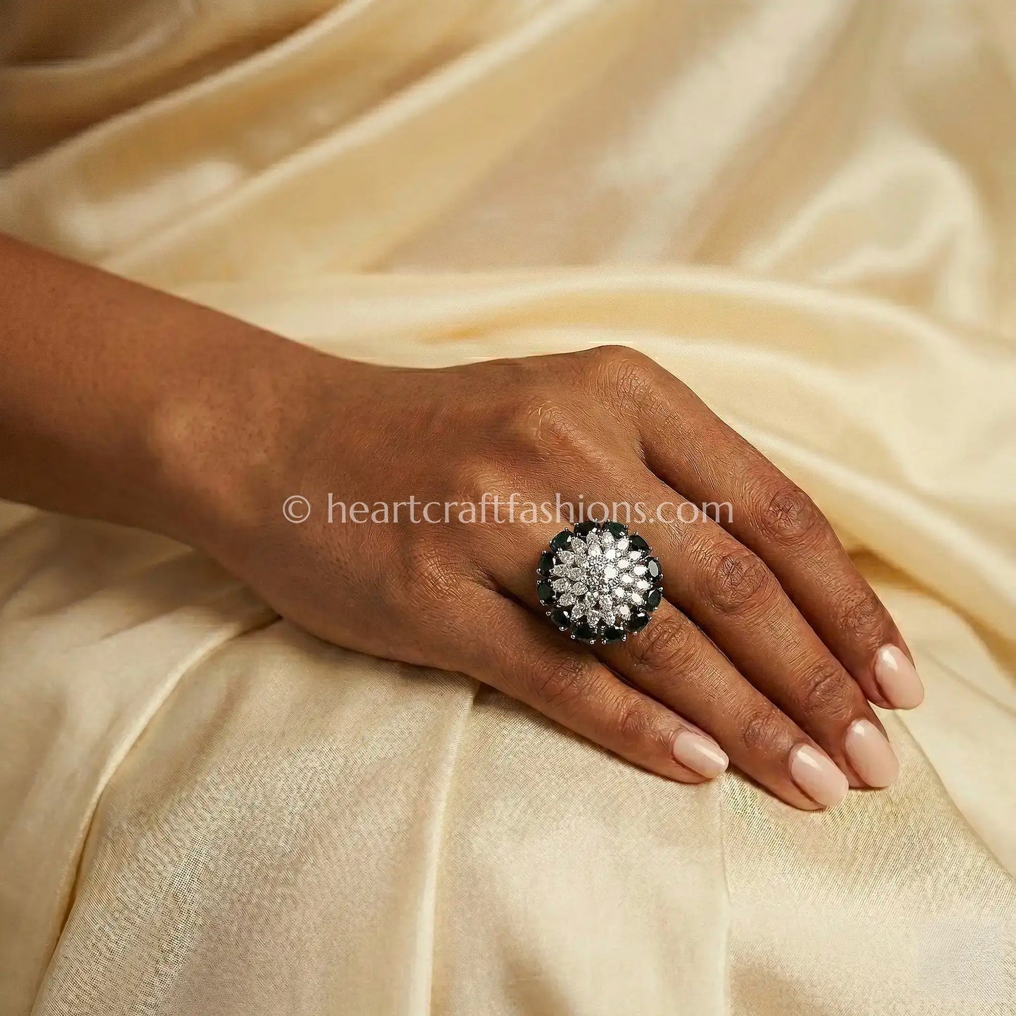 Emerald Bloom Ring