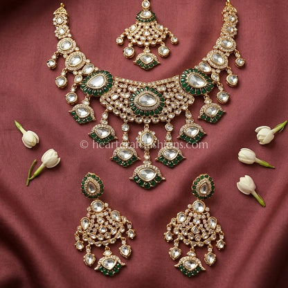 Emerald Dew Sunehri Kundan Bridal Necklace