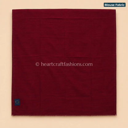 Emerald Green & Deep Maroon Telia Rumal Ikat Mercerized Cotton Saree