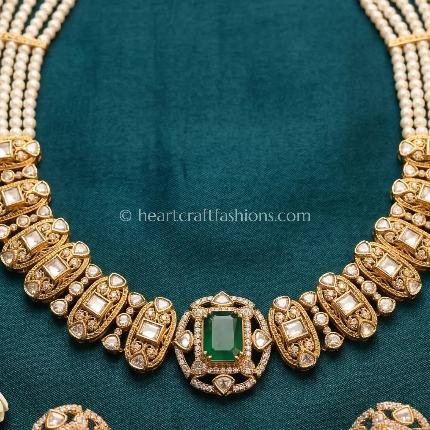 Emerald Noor Polki Choker Set