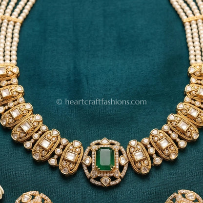 Emerald Noor Polki Choker Set
