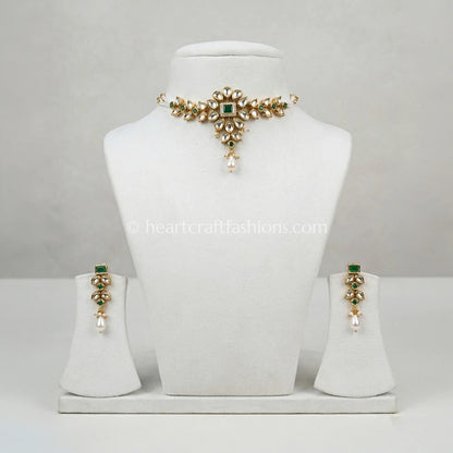 Emerald Radiance AC Kundan Choker Set