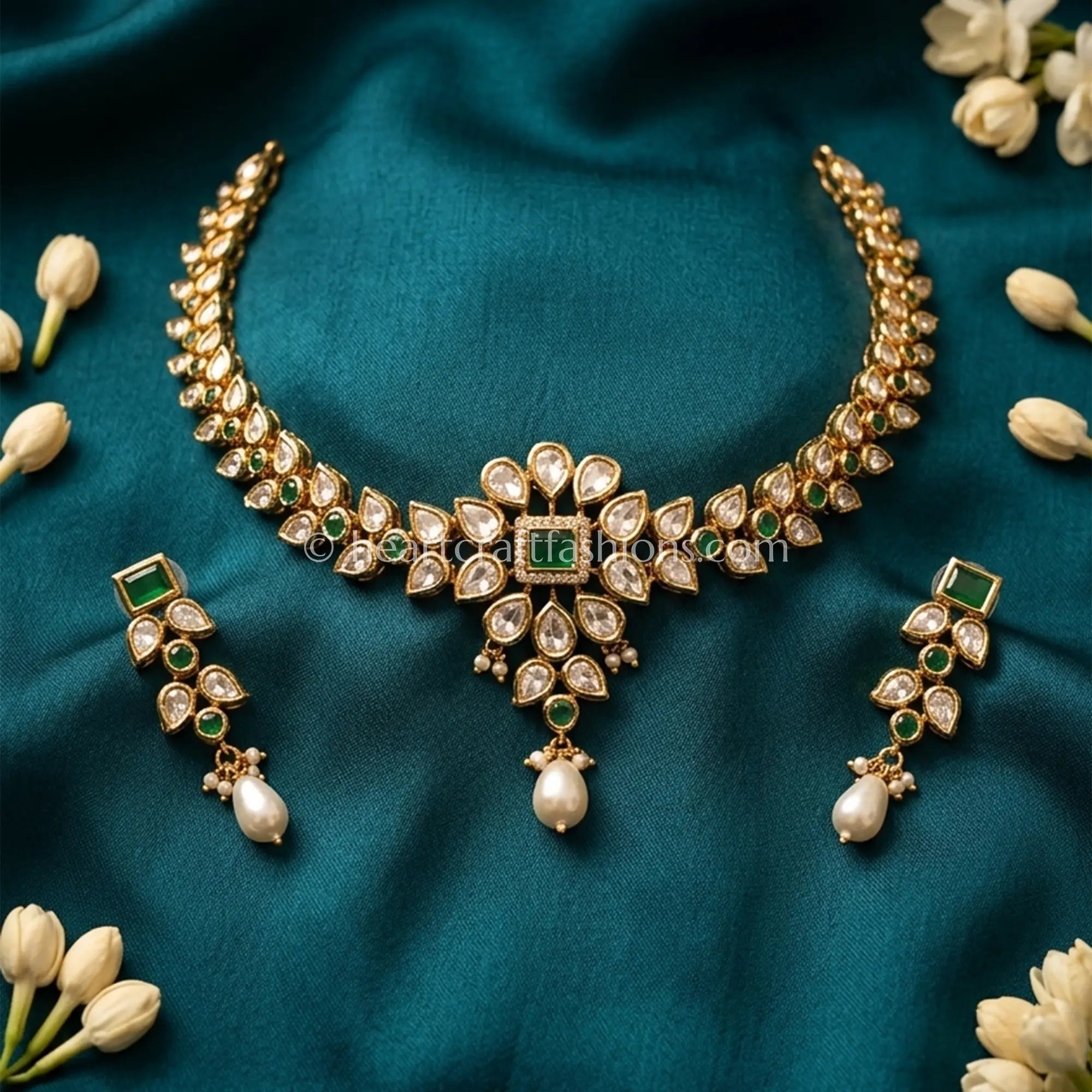 Emerald Radiance AC Kundan Choker Set