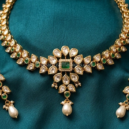 Emerald Radiance AC Kundan Choker Set