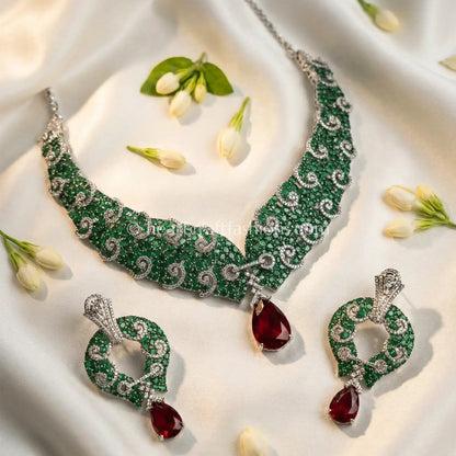 Emerald Ruby Regal Drop Set