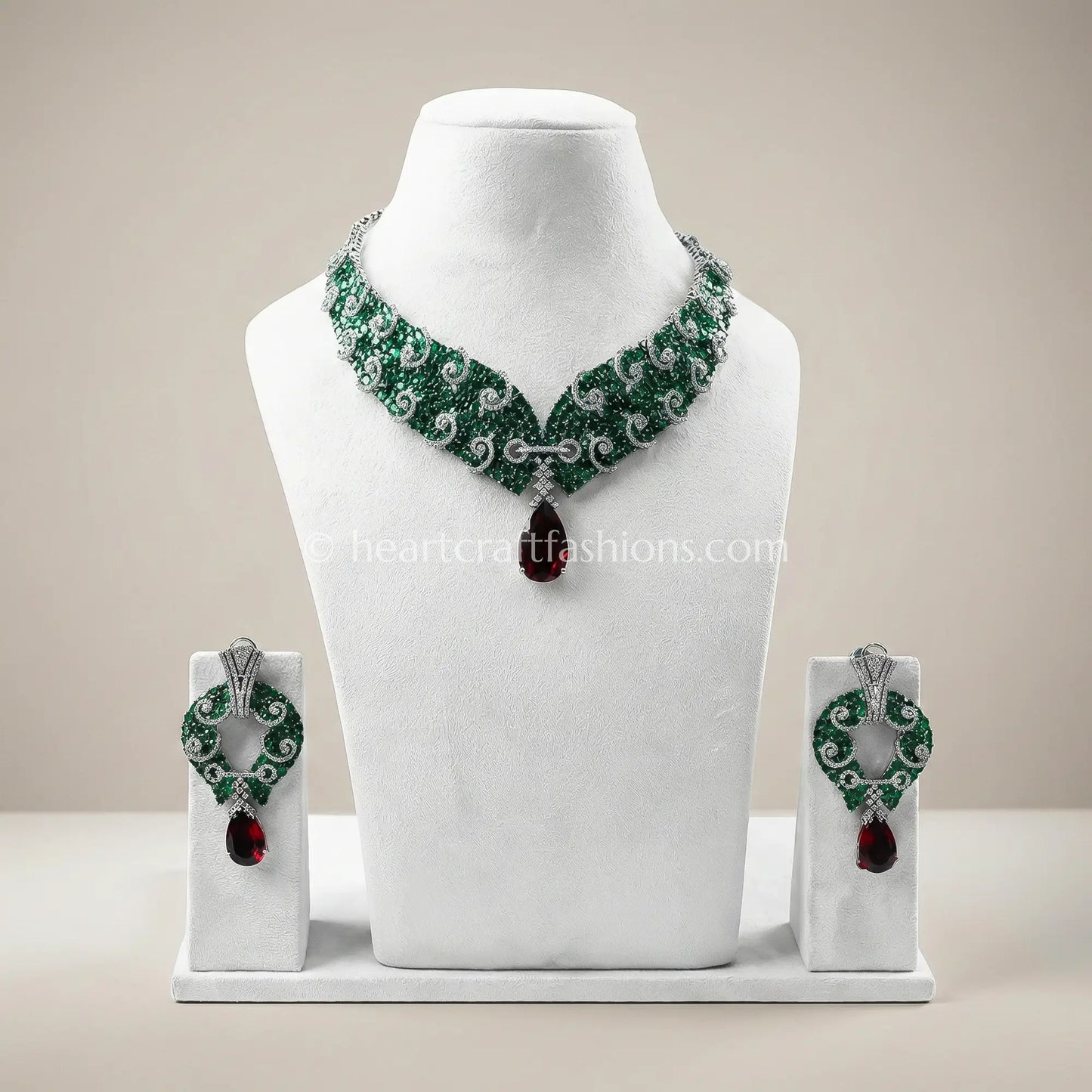 Emerald Ruby Regal Drop Set