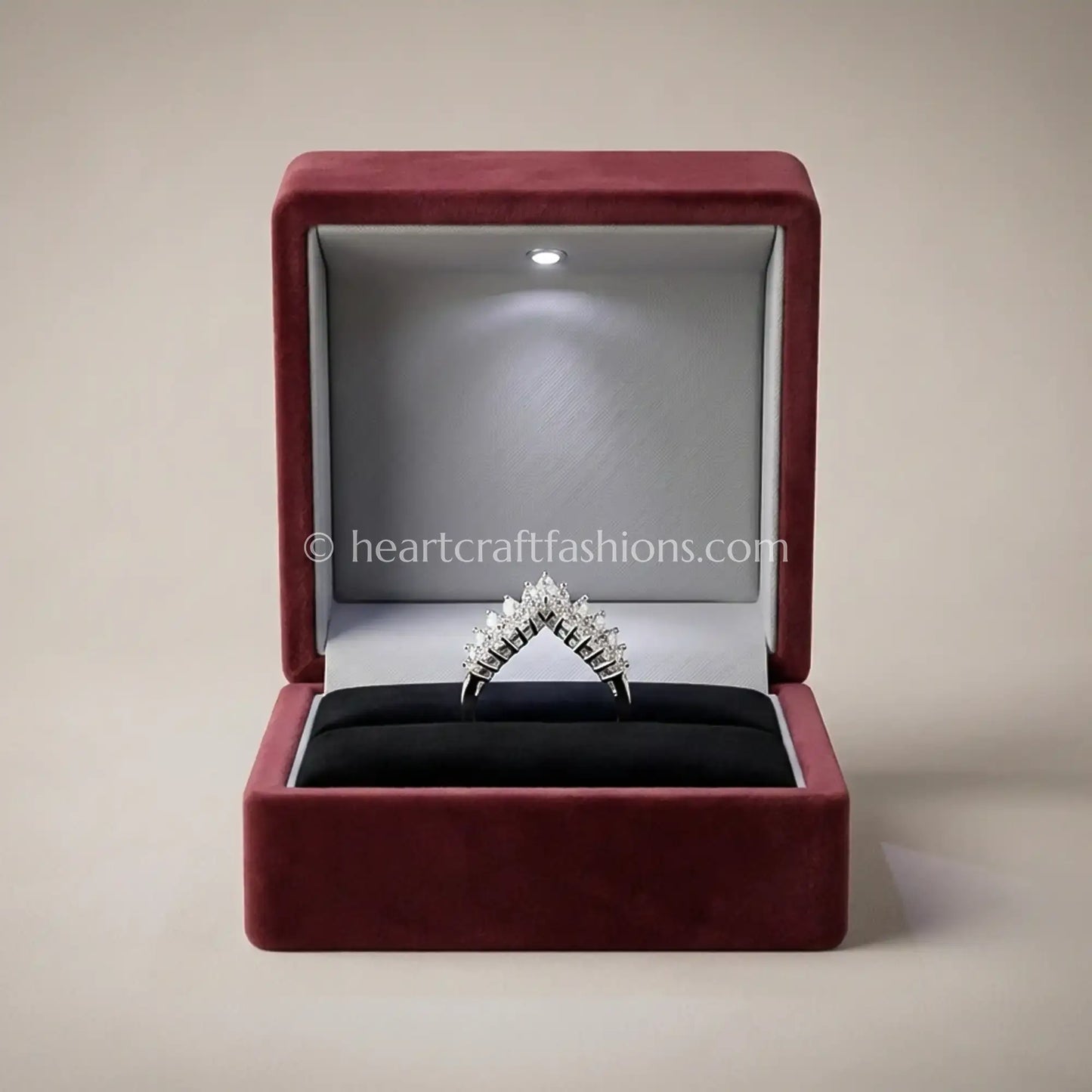 Emerald Crest Sunburst Ring