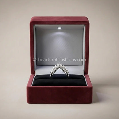 Emerald Crest Sunburst Ring