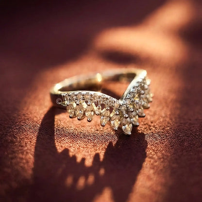 Emerald Crest Sunburst Ring