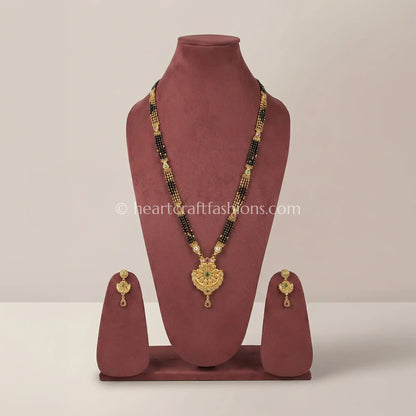 Floral Pendant Mangalsutra Set
