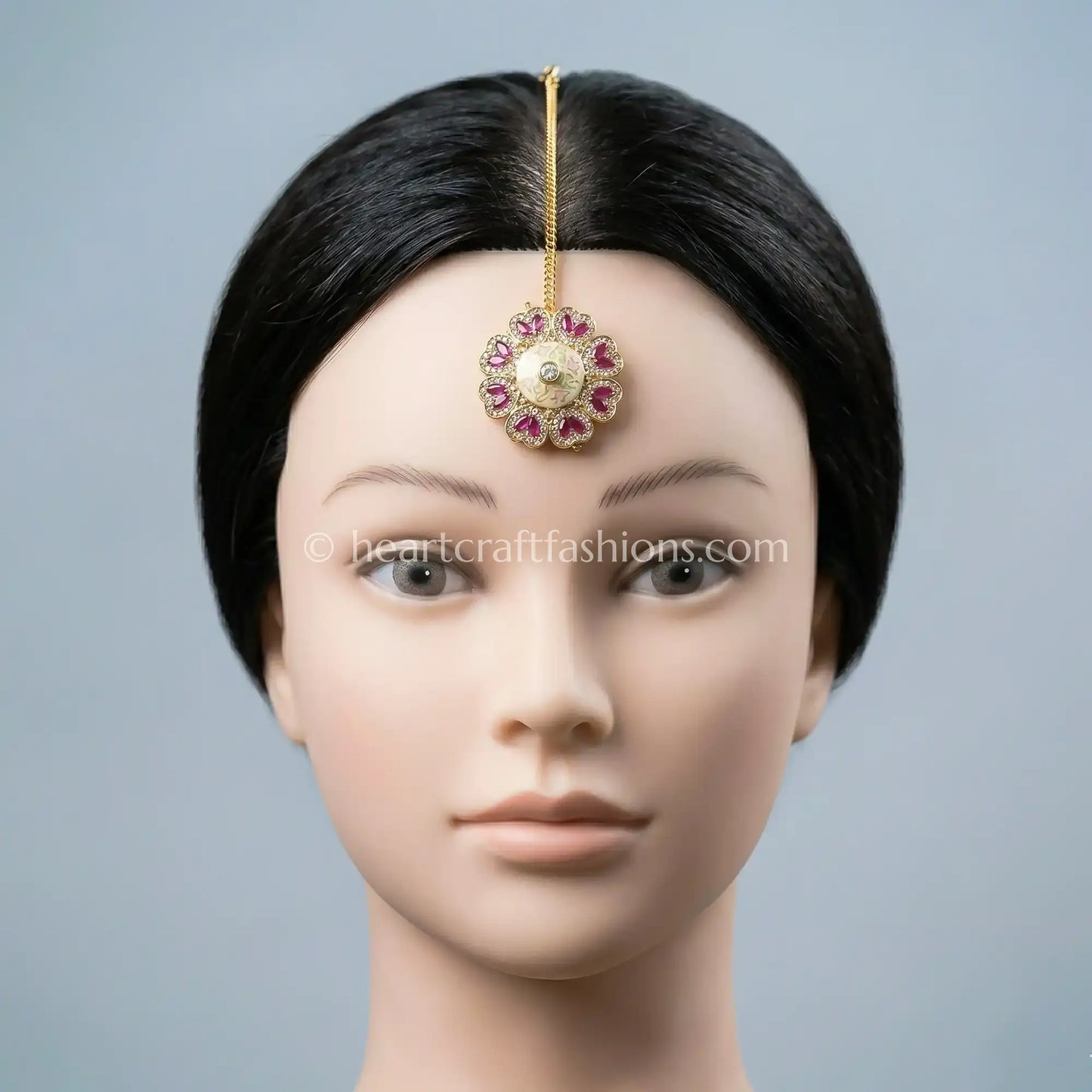 Floral Ruby Enamel Borla