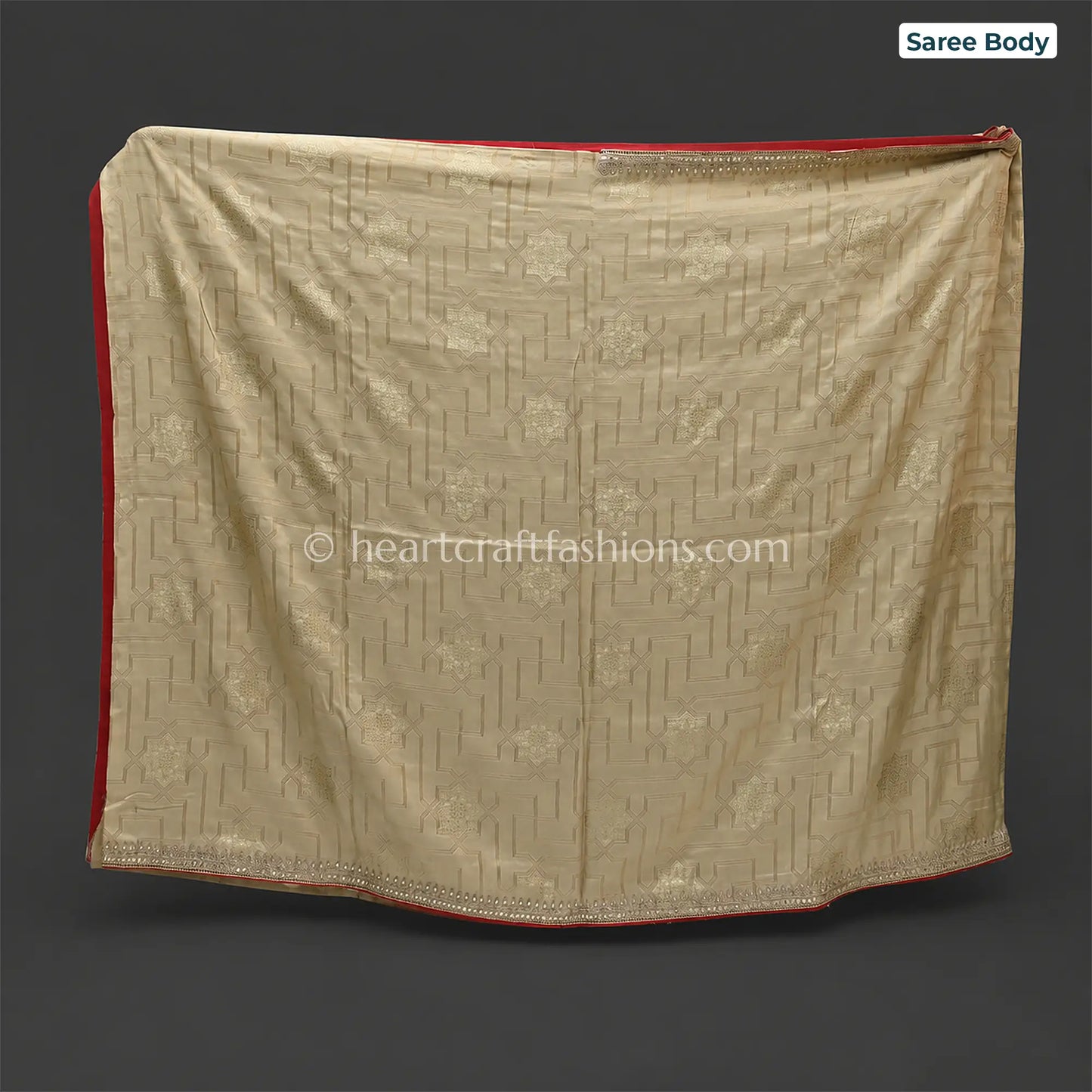 Golden Elegance Kolkata Handwork Silk Saree