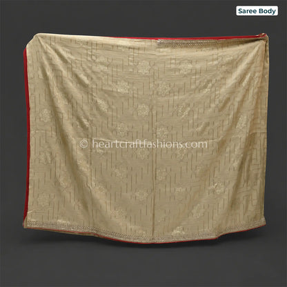 Golden Elegance Kolkata Handwork Silk Saree