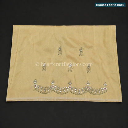 Golden Tissue Silk Lehenga Set with Handcrafted Gharchola Dupatta