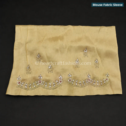 Golden Tissue Silk Lehenga Set with Handcrafted Gharchola Dupatta