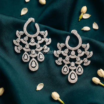 Grand Crystal Chandbali Earrings