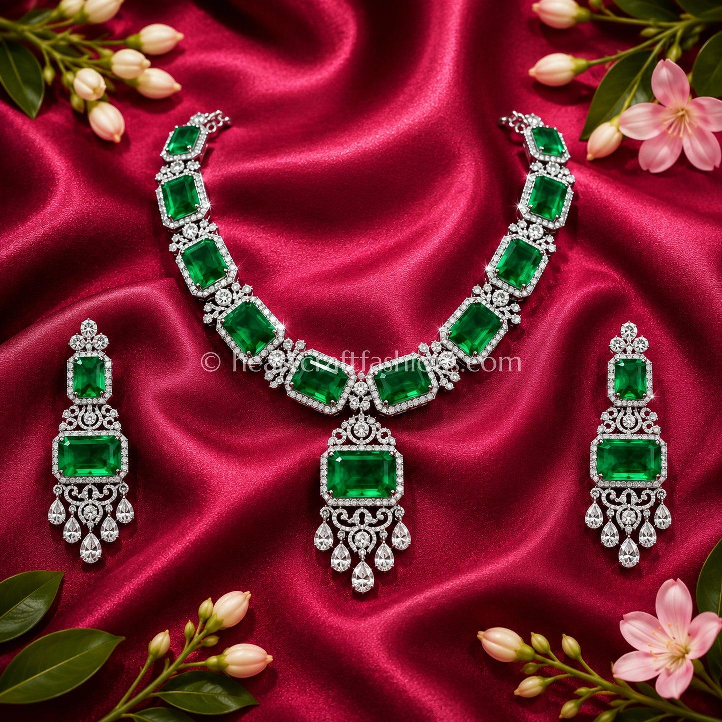 Grand Emerald Step-Cut Royal Set