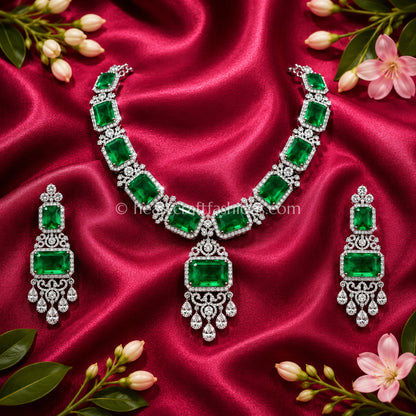 Grand Emerald Step-Cut Royal Set