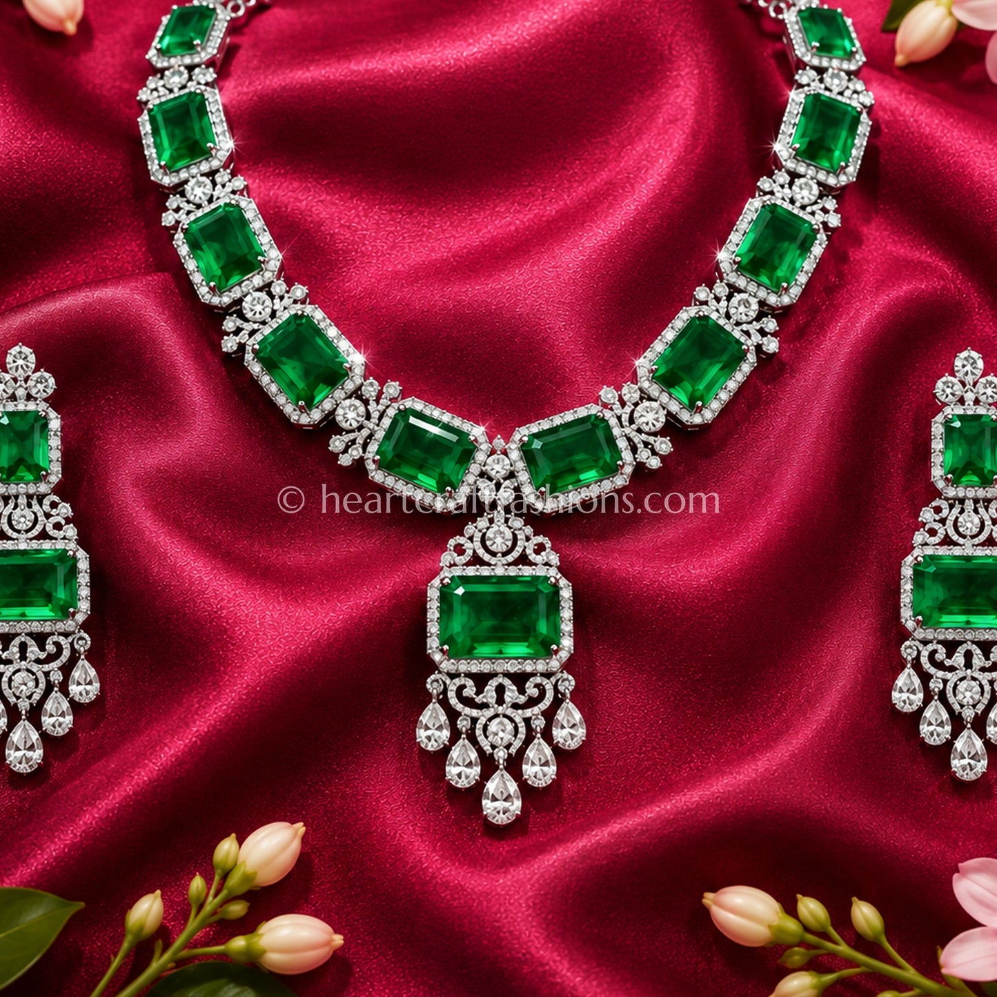Grand Emerald Step-Cut Royal Set
