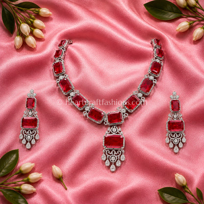 Grand Ruby Emerald-Cut Statement Set