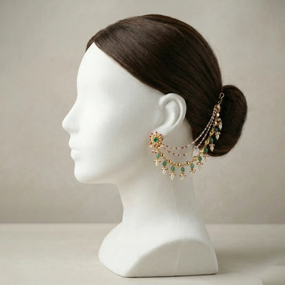 Green & Ruby Floral Heritage Kaan Chain