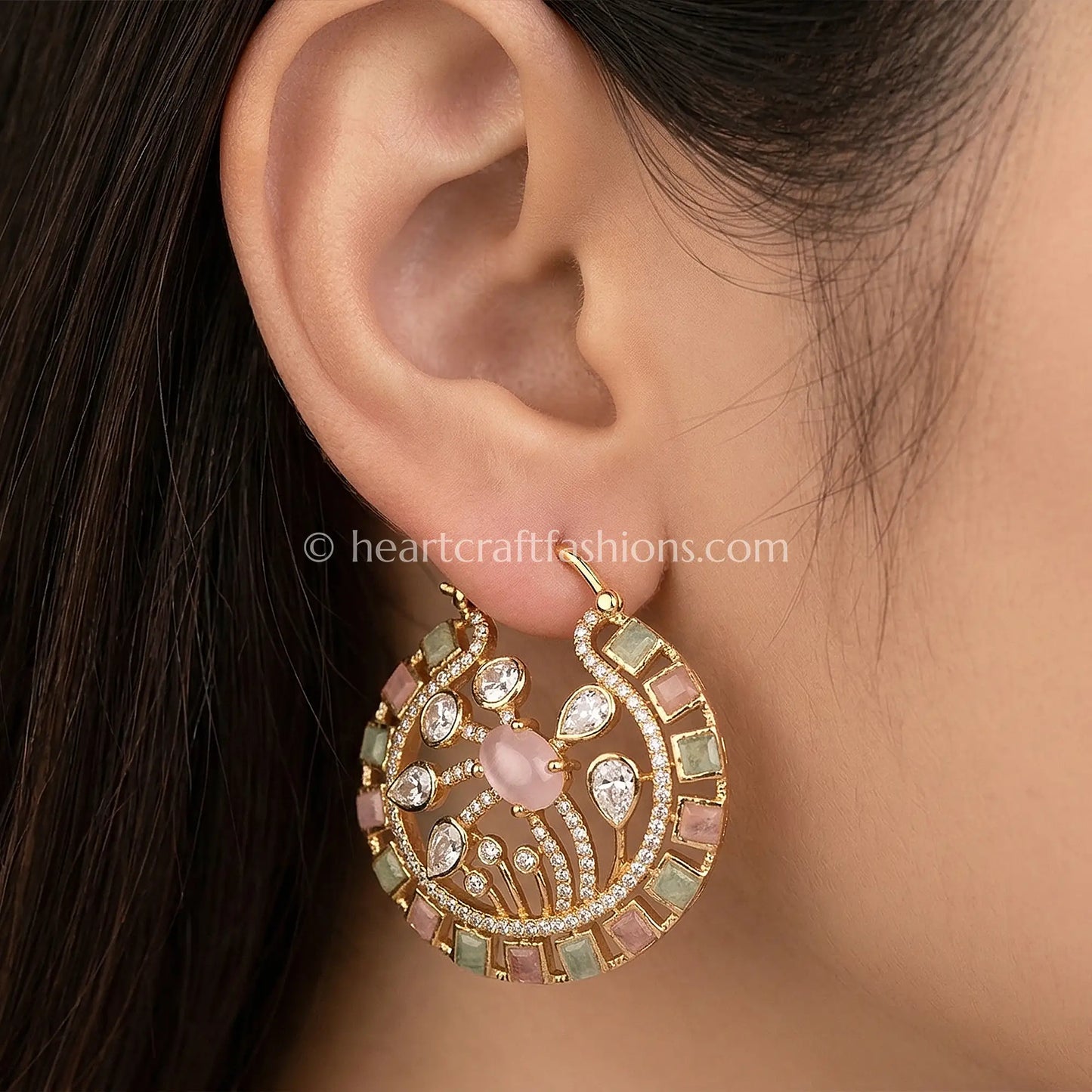 Gulbahaar Pastel Amrapali Moissanite Bali