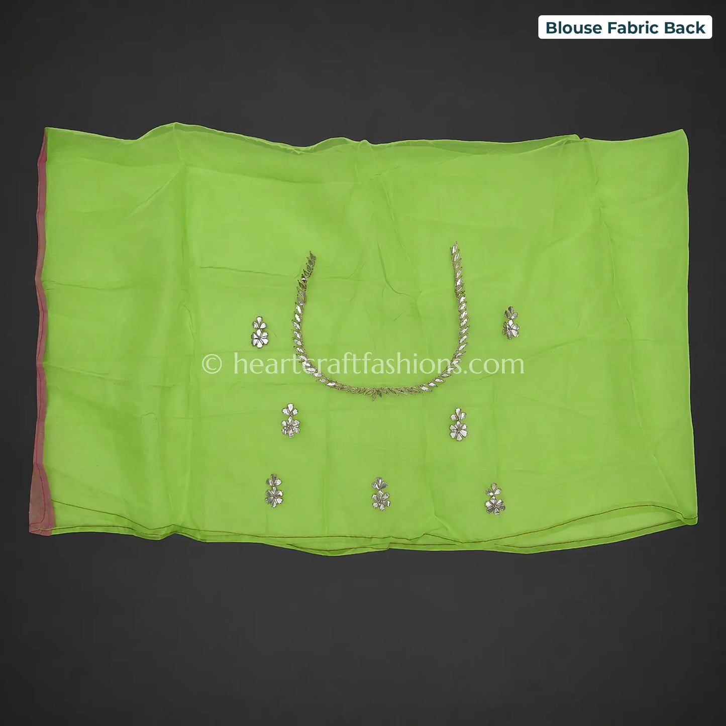 Gulmohar Ombre Kora Silk Gota Patti Saree