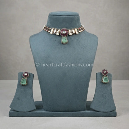 Gulnaar Doublet Polki Choker Set