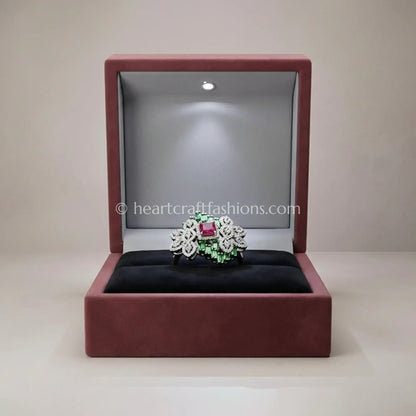 Gulnaar Emerald Garden Statement Ring